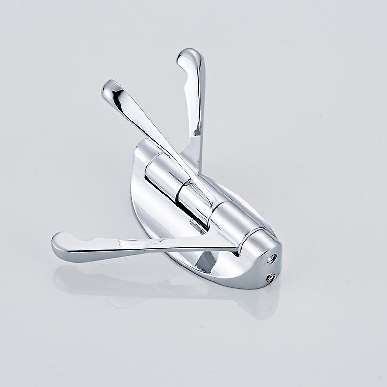 Stainless Steel Swivel Wall Mounted Coat Rack With 3 Folding Arms, Hanging Hanger/Peg/Towel Rack 180° Rotation For Bathroom Kitchen