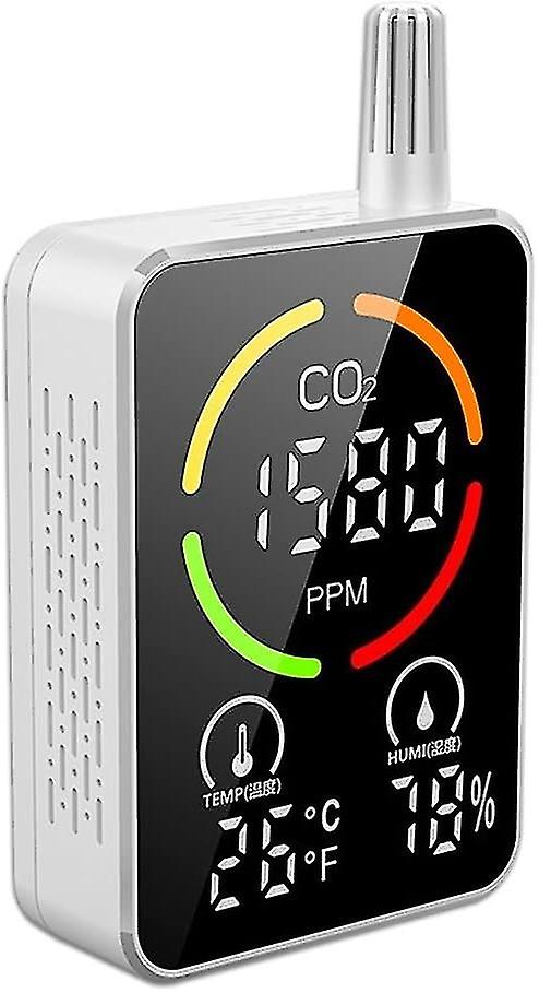 Semiconductor Infrared 3in1 CO2 Temperature Humidity Monitoring Device Digital Display Household Air