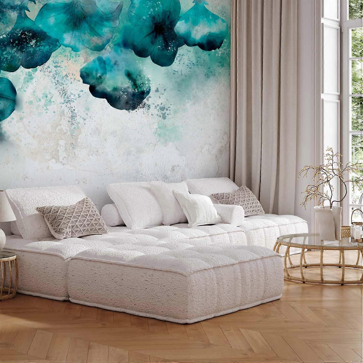 Self-adhesive Wall Mural - Blue Poppies