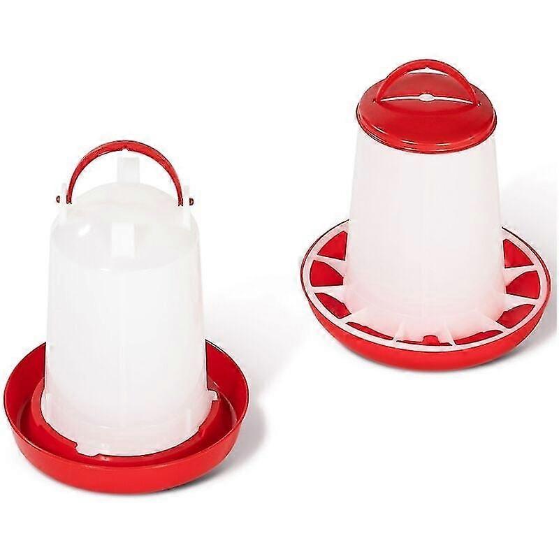 3 KG Batch Feeder and 3L Drinker for Hens and Poultry