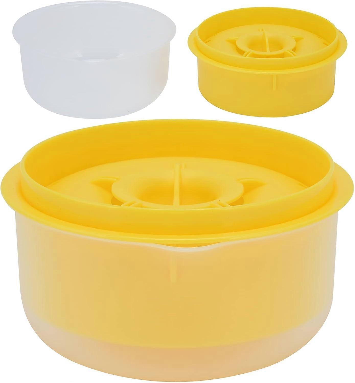 Kitchen tools mini egg yolk separator, egg white filter divider kitchen tools for home bakery, yellow