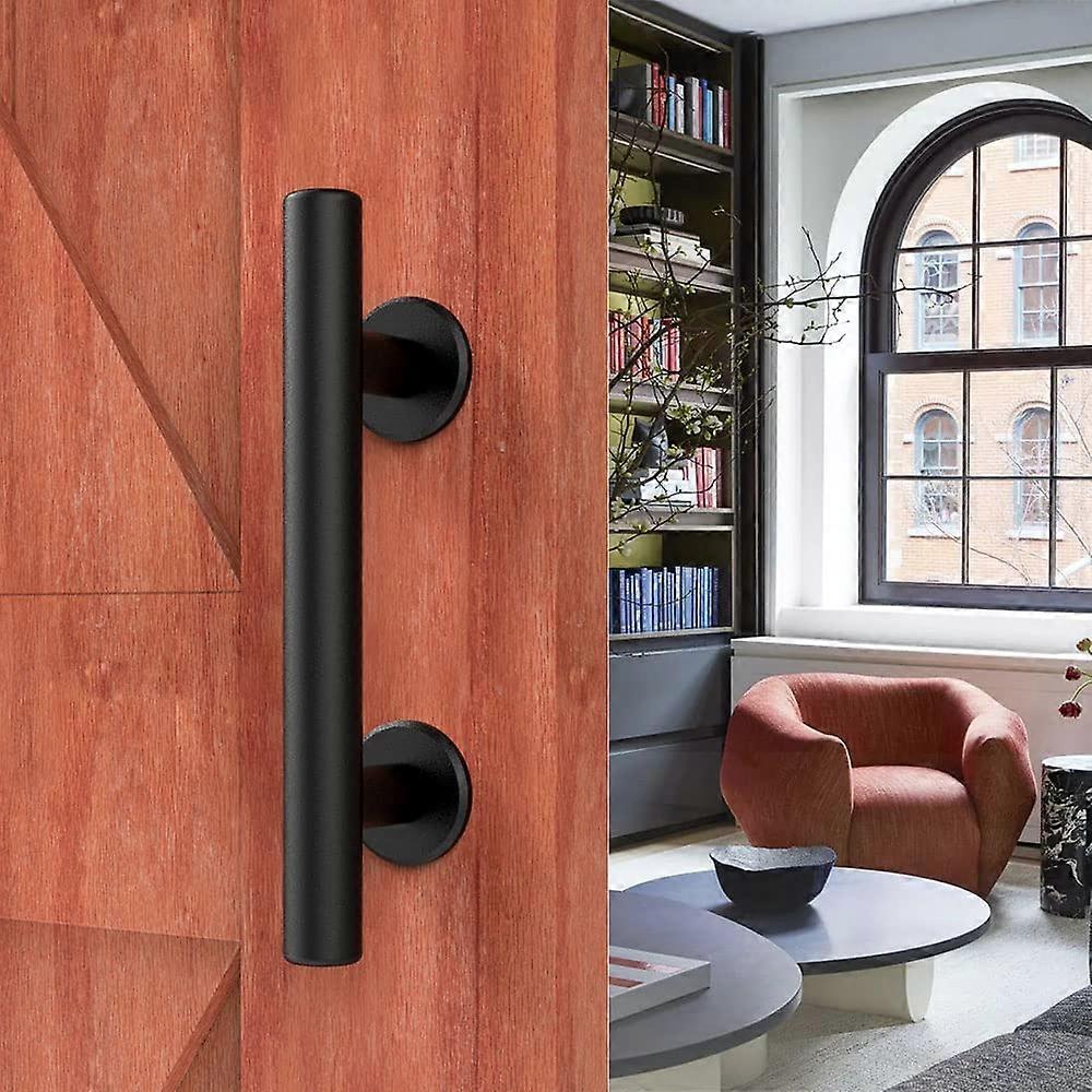 30cm Black sliding door handle For sliding barn door
