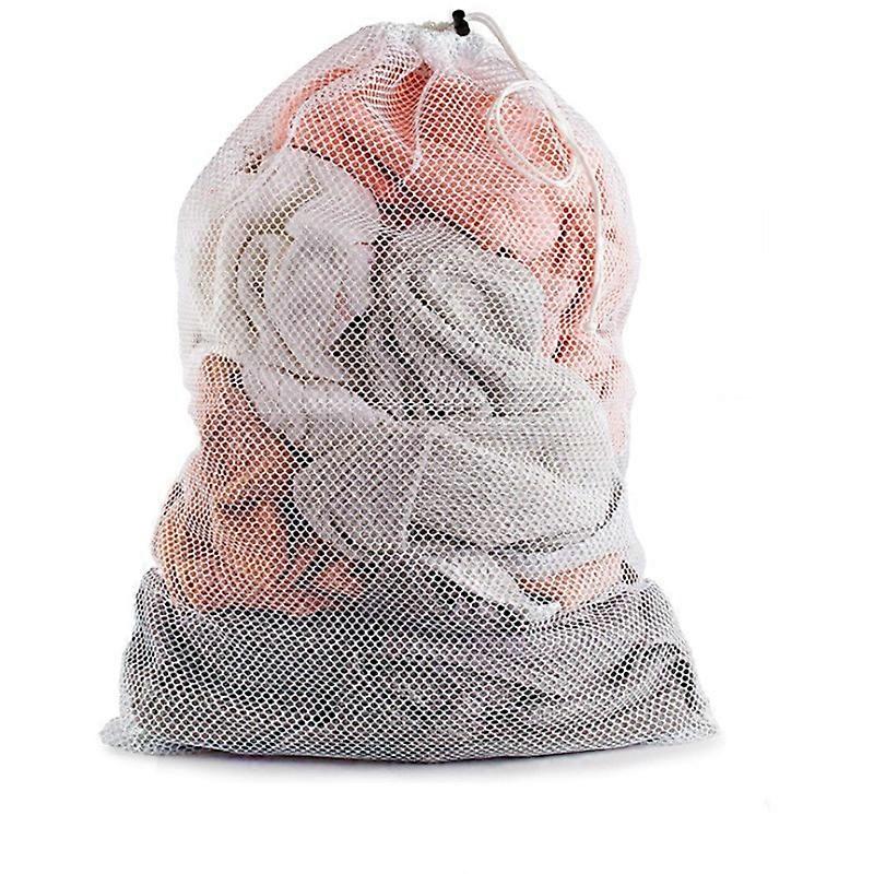 Commercial Mesh Laundry Bag - Sturdy Mesh Material With Drawstring Closure, Ideal Machine Washable Mesh Laundry Bag For Factories, College, Dorm And A