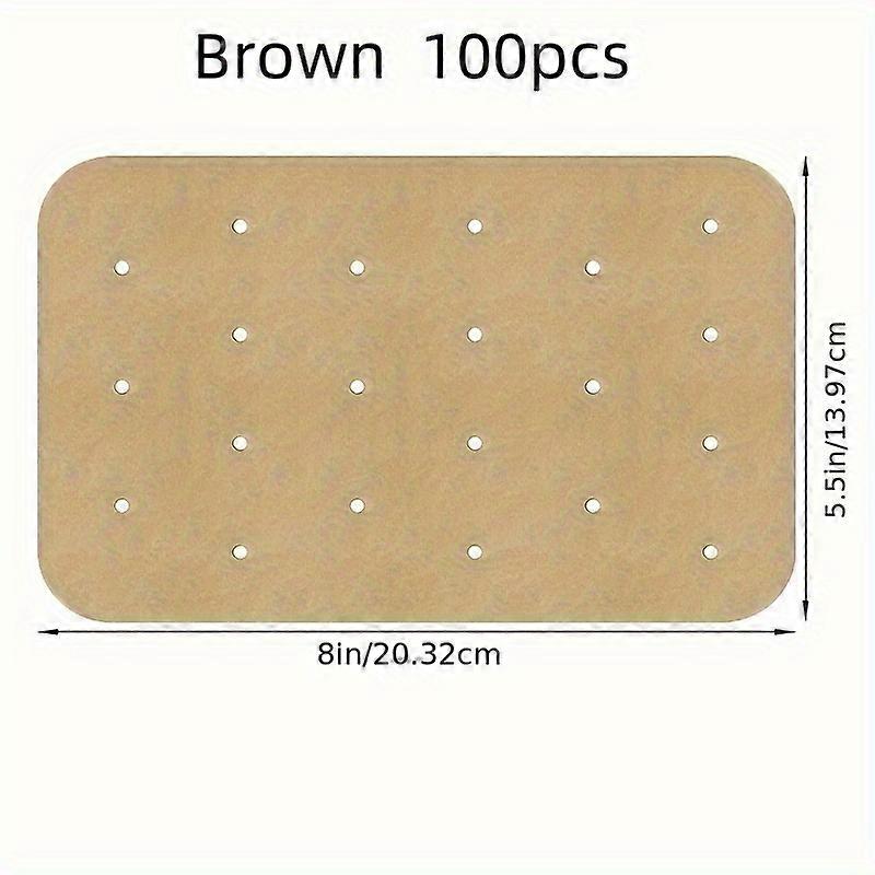 100pcs Air Fryer Accessories Kit - Premium Dual-Layer Non-Stick Disposable Parchment Paper Liners for Easy Food Release - Unbeatable Value Pack for Ho