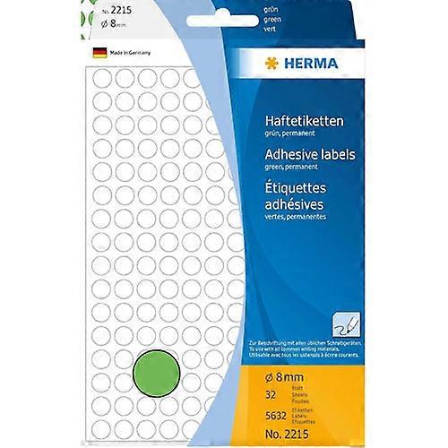 Herma High Quality Self-Adhesive Coloured Dot Labels for Hand Lettering (Green)