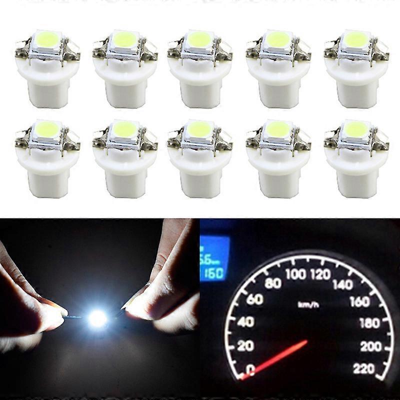 10pcs Car Led Light T5 B85d 509t B85 1smd Led Dashboard Bulb Instrument Lights White Blue Red Green Yellow Lamp
