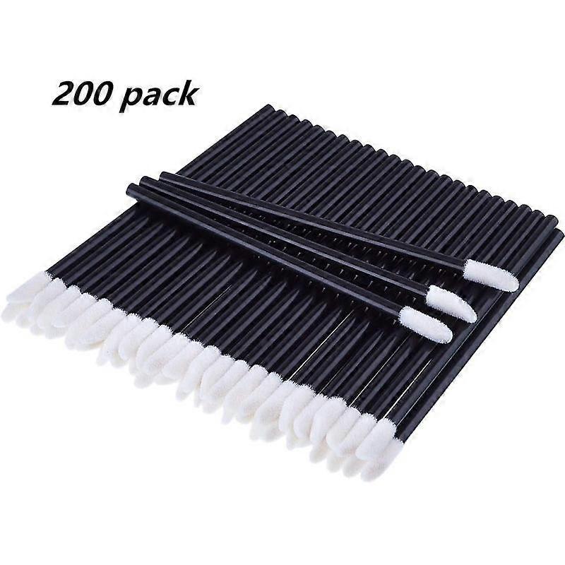 Barsinfi 200pcs Disposable Lip Brushes Make Up Brush Lipstick Gloss Wands Applicator Tool