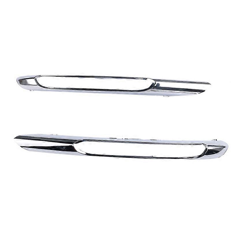 2Pcs Front Bumper Fog Light Grille Chrome Trim Molding Left Right for Mercedes W212 09-12 212885157
