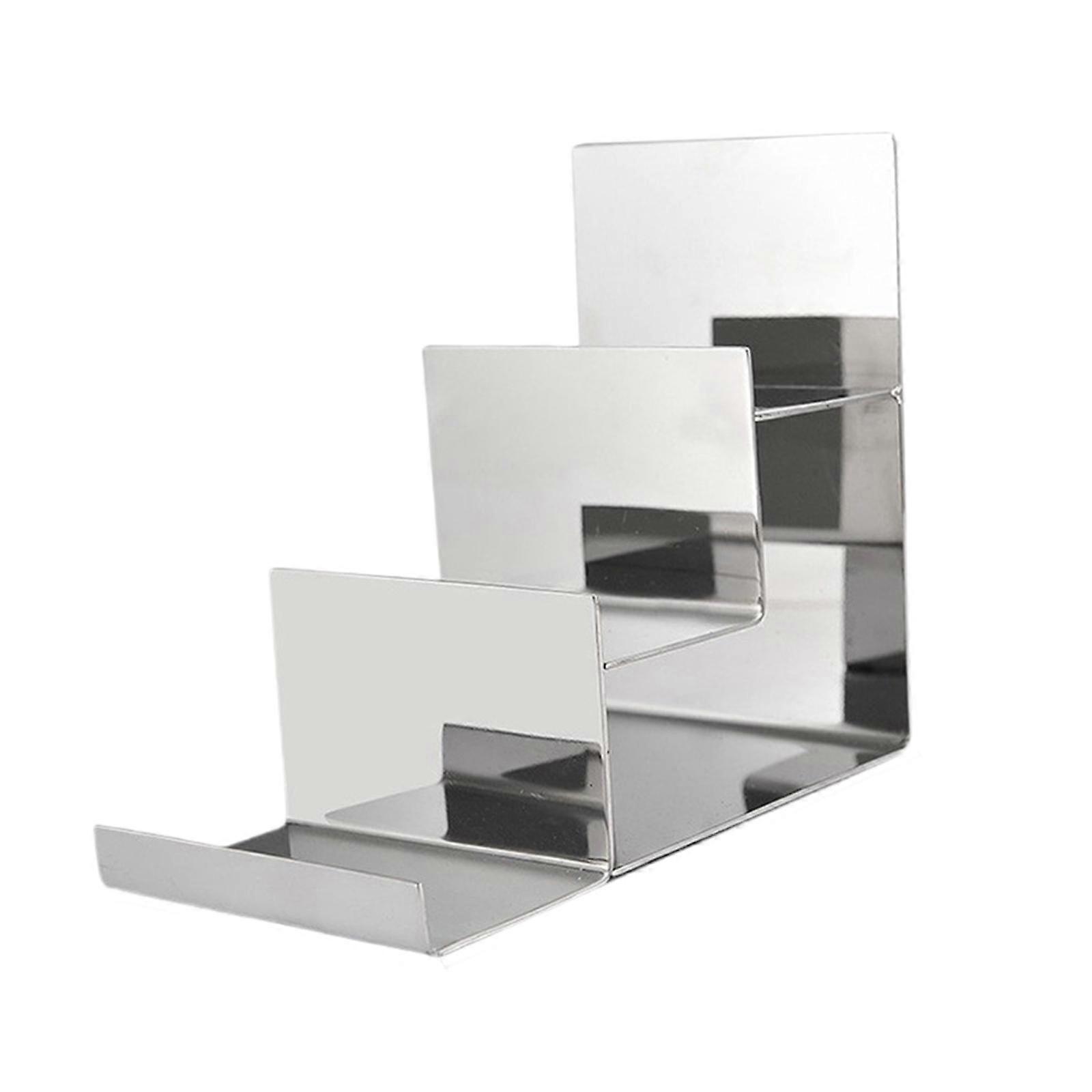 Wallet Display Stand 3 Tiers Riser Display Shelf Wallet Display Stand Holder argent