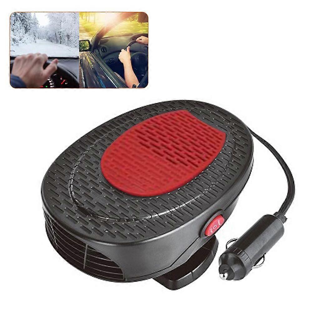 PIAO Auto Verstärker Lüfter 2 in 1 Tragbare Autoheizung oder Lüfter 12V 150W Schnelles Heizen & Kühlen Auto Defogger Auto Defroster