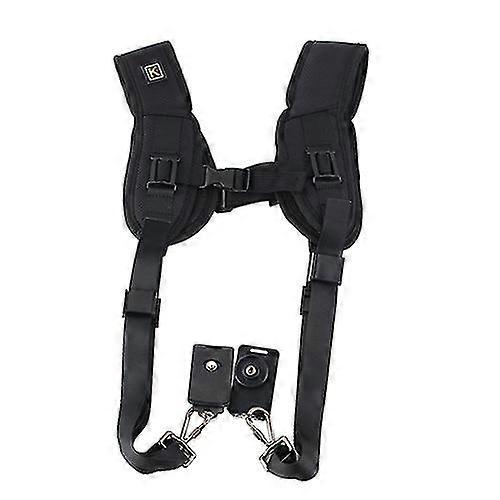 Double Dual Shoulder Camera Neck Strap Quick Release For Digital Slr Dslr Camera