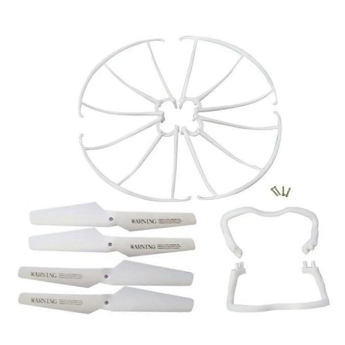 Landing Skid+blade Propeller+propeller Protectors Spare Set For X5 X5c X5c1 Colour:white