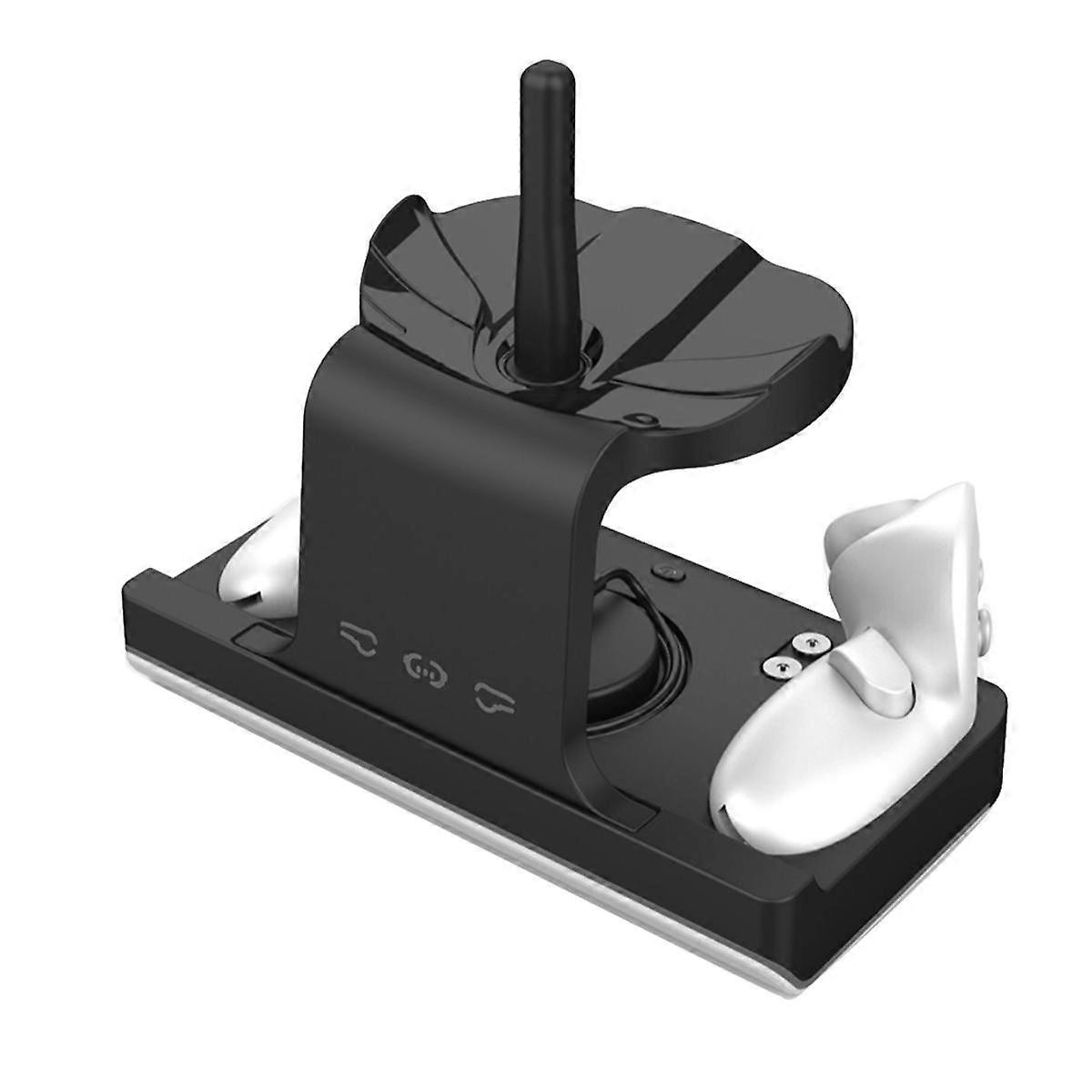 RGB Charging Dock for 3 VR Accessories Charger Station Controller with Battery Pack Fit Elite Head Strap A