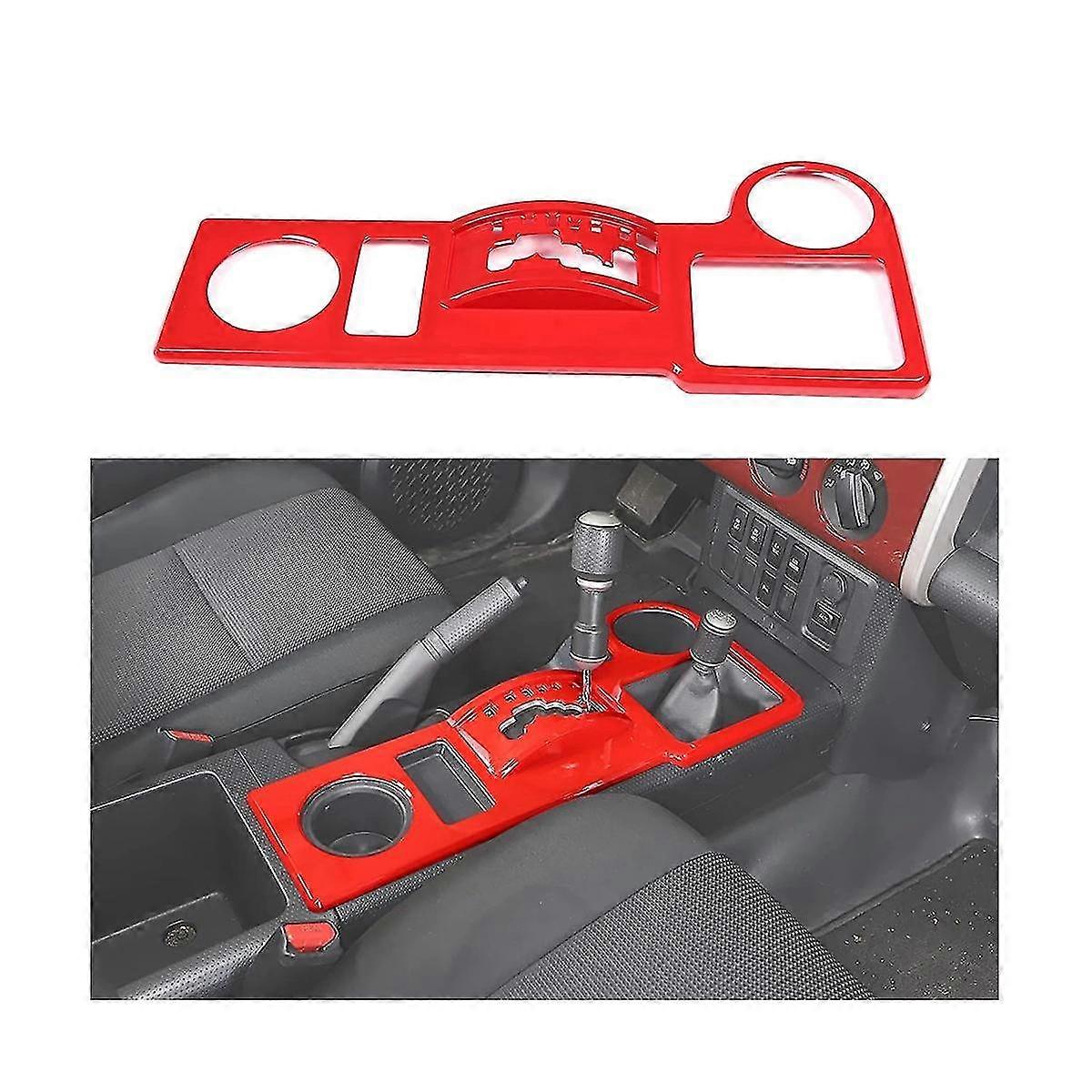 Car Gear Shift Panel Cover Protector For Cruiser 2007-2021 Accessories, Abs Red