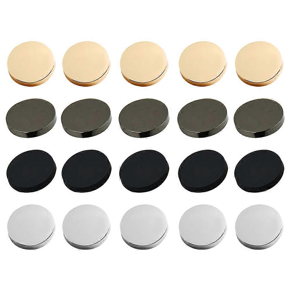 40pcs Metal Coat Buttons Coat Flat Buttons Coat Sewing Buttons Decorative Button