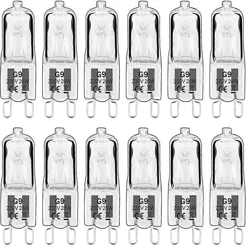 20stk G9 halogenpærer, 20W 25W 40W 60W klare halogenlamper dæmpbare, varm hvid 2800k til lysekroner, pend 100% 2023 Hot 2024 Ny DG