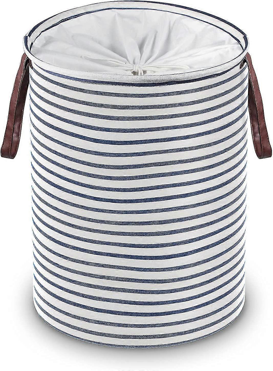 Laundry Hamper Collapsible Laundry Hamper With Lid [48cm], Large Freestanding Laundry Hamper With Extended Handles, Waterproof Cloth Canvas For Dirty