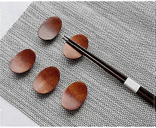 Chopstick Rest 5 PCS Wood Chopsticks Holder Dinner Server Spoon Fork Knife Stand Holder