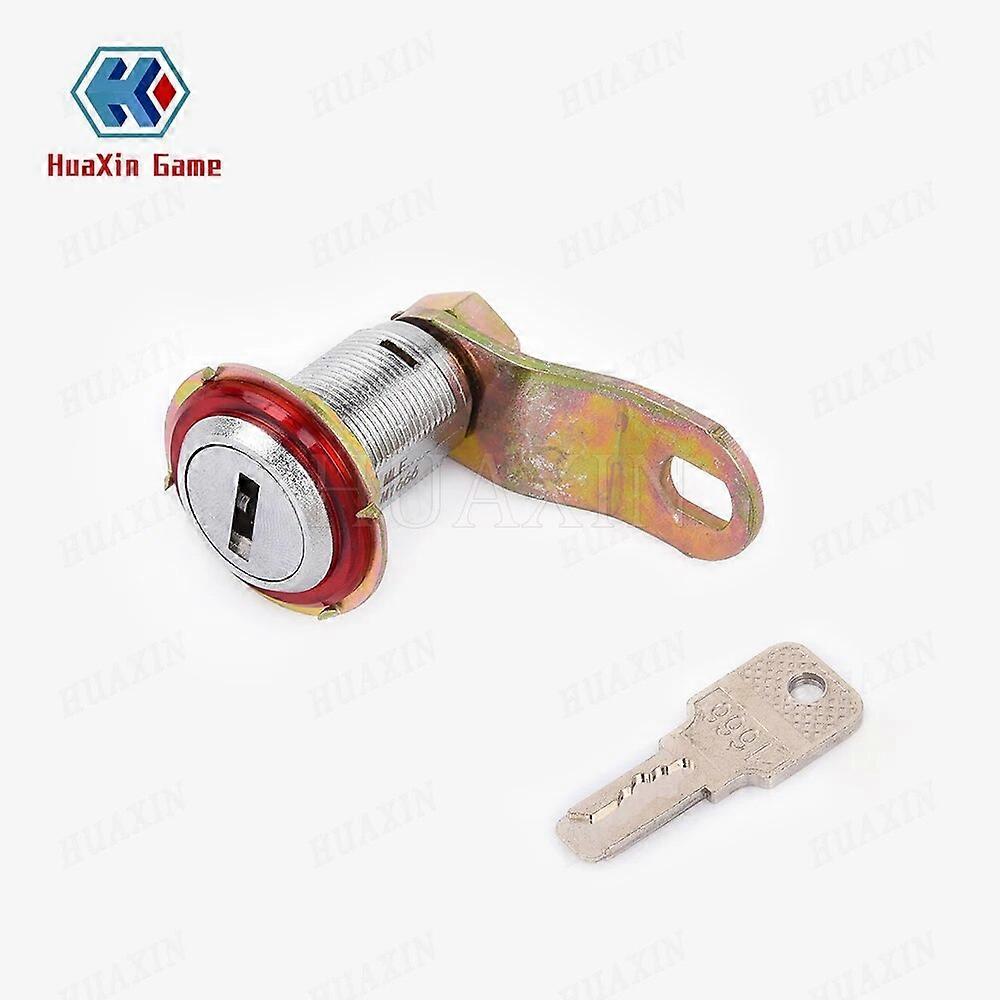 Zinc Alloy Cylinder Lock Cash Door Drawer Tool Box, Tubular Same Code Key for Mail Box, Count Lock, Arcade Game Cabinet, 20mm
