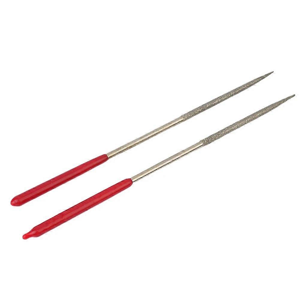 2pcs 3x140mm Round Diamond Needle File For Art Craft For Mechanics Electronics Multifunction Round Files Home Hand Tools