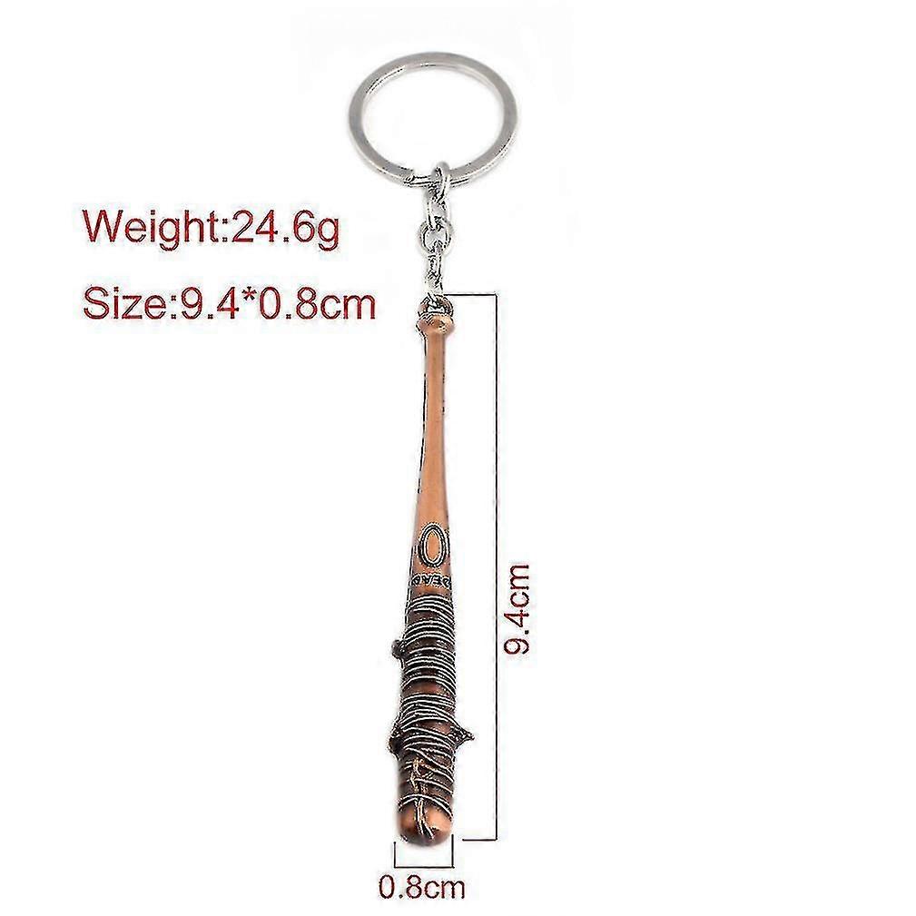 walking Dead Key Ring Baseball Stick Keychain Pendant