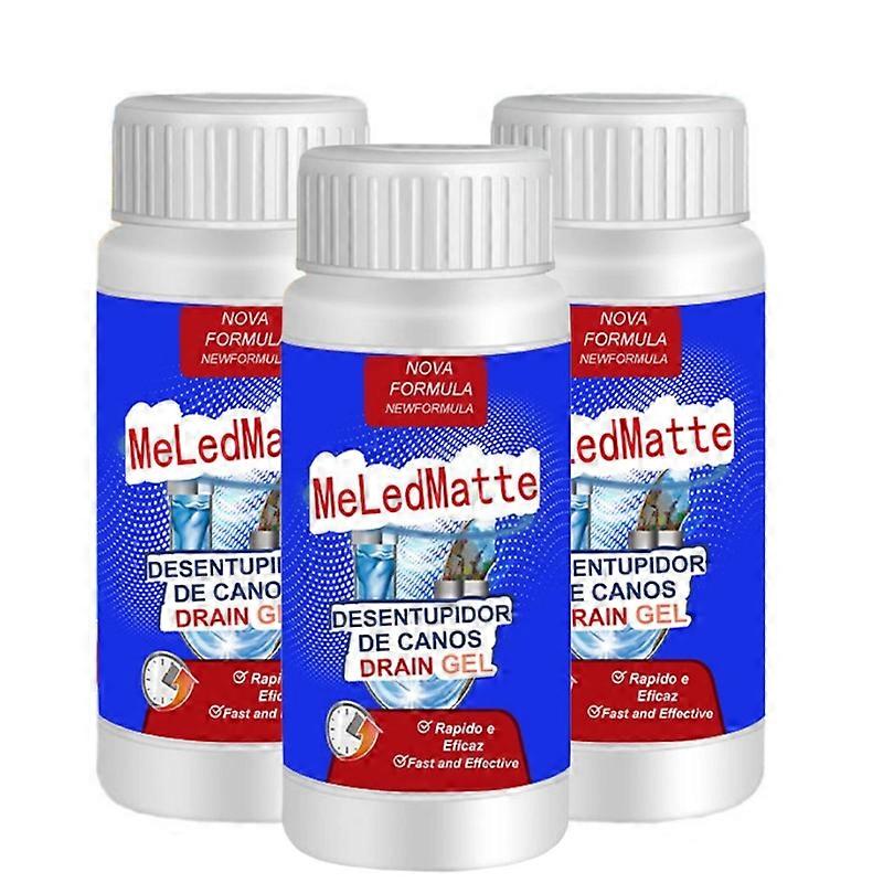 3Pcs Powerful Pipe Dredging Agent Meledmatte,Powerful Cleaning Kitchen Pipe Dredging Agent Dredge Deodorant