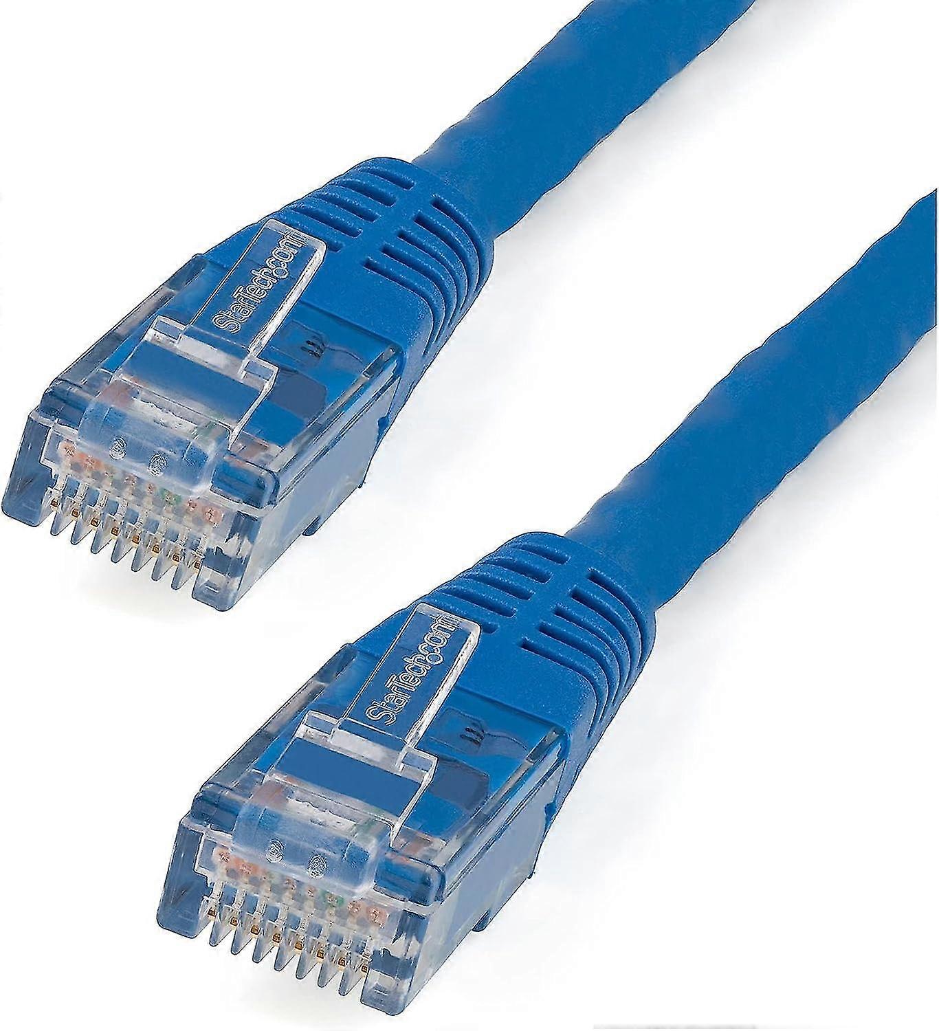 5ft Cat6 Ethernet Cable - Blue Cat 6 Gigabit Ethernet Wire -650mhz 100w Poe Rj45 Utp Molded Network/patch Cord W/strain Relief/fluke Tested/wiring Is