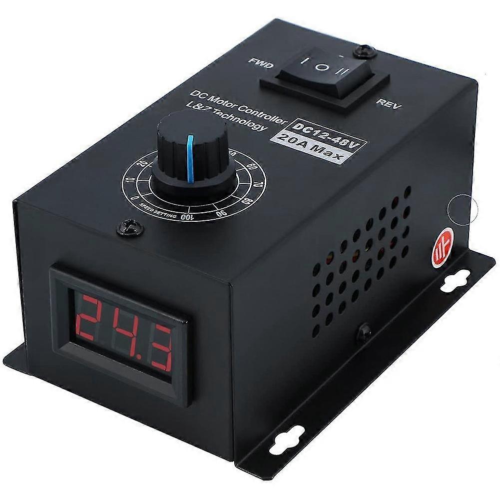 Dc Motor Speed Controller Pwm 12-48v 20a Brush Motor Adjustment Control Module 960w 25khz