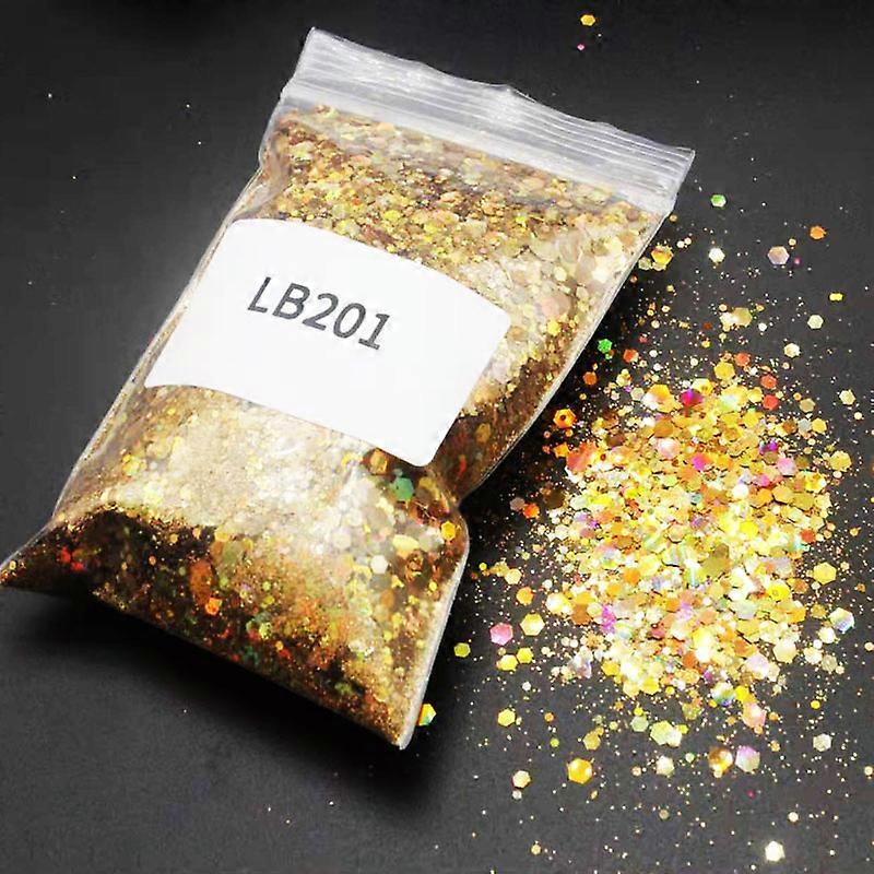 Chunky Colors Bulk Glitter 50grams 20 Colors POLYESTER HOLOGRAPHIC Chunky Holographic Glitter