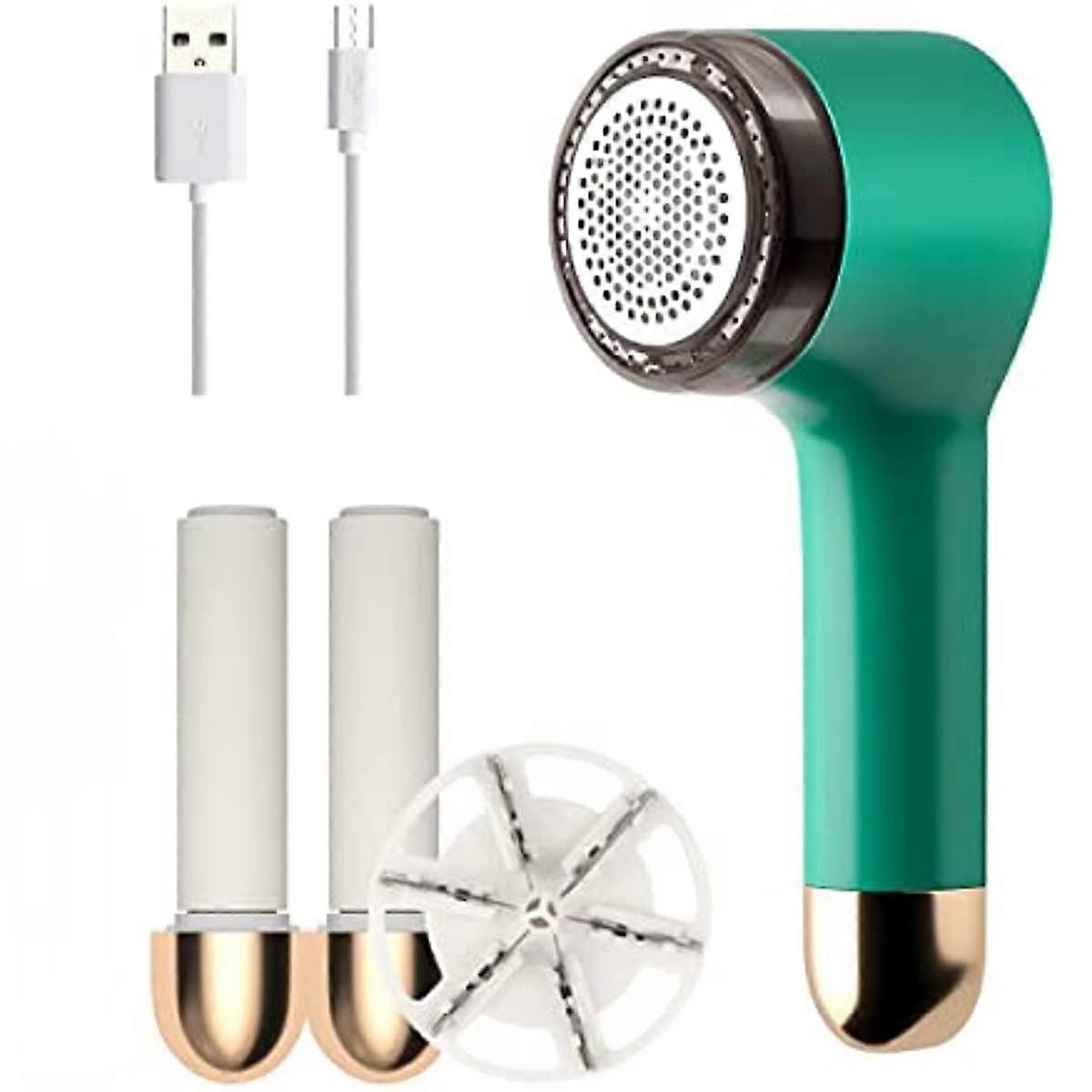 Fabric Shaver,Sweater Shavers to Remove Pilling,6-Leaf Blades and 2 Lint Rollers Fabric Shavers for Clothes,USB Electric Lint Remover Rechargeable