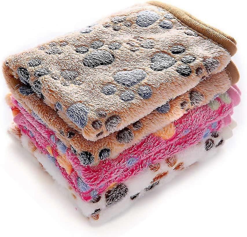 Ultra-soft Plush Dog/cat Blanket 3 Piece Paw Small (60 * 40cm)