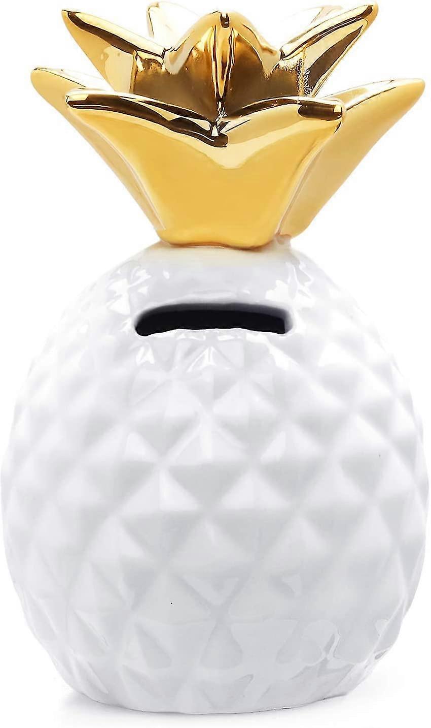 Pineapple Coin Piggy Bank Decorative Ceramic Pineapples Shaped Cans Cute Gi