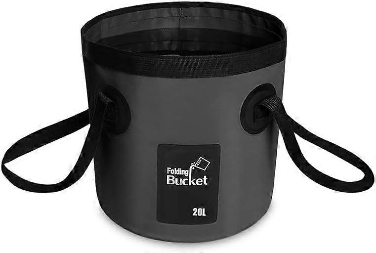 Collapsible Bucket, 20 Liter Portable Collapsible Bucket Washing Basin Folding Bucket for Travel, Hiking, Fishing, Boating, Gardening