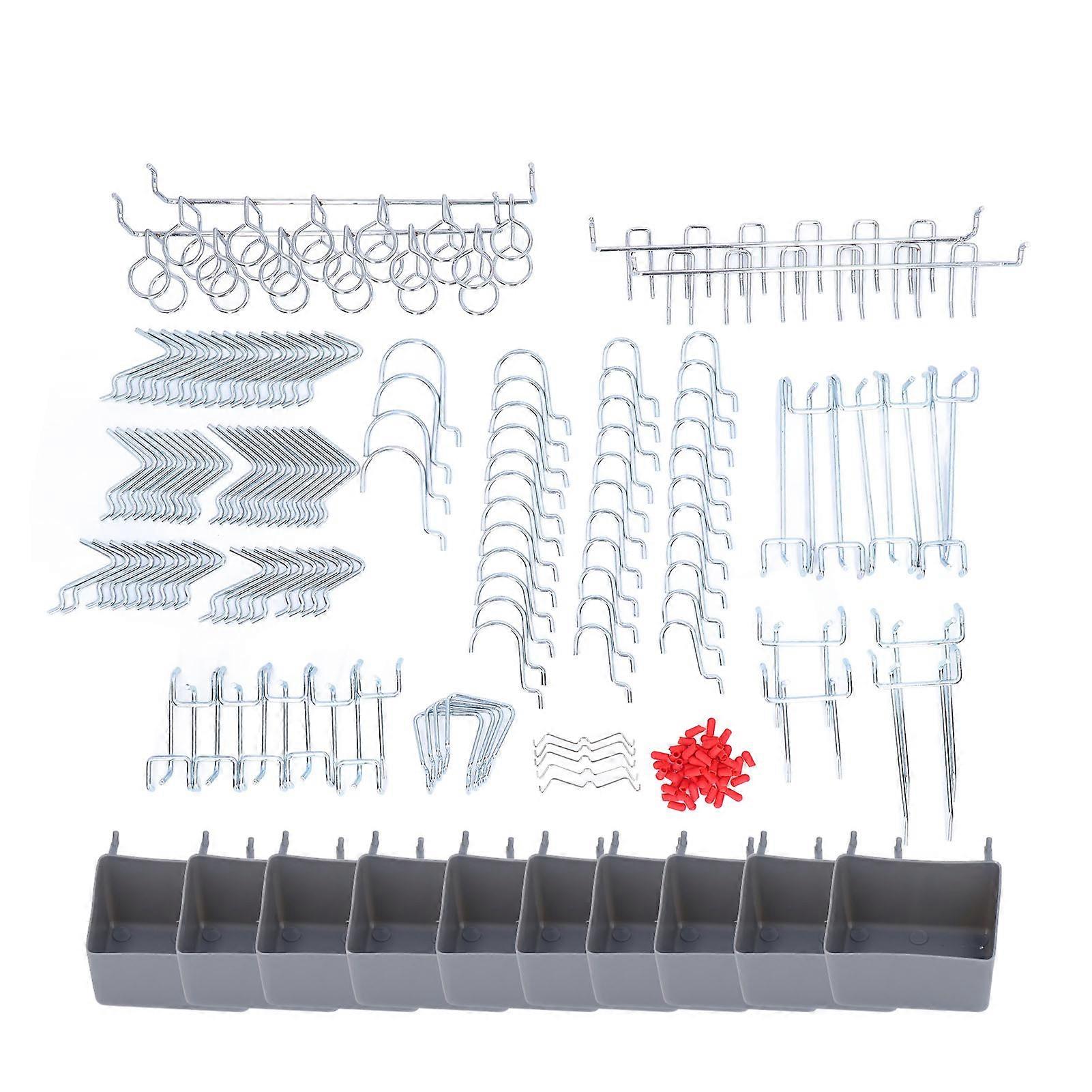 228Pcs Pegboard Hook Assortment Tool Storage Organizer Set Kit for Home Workshop