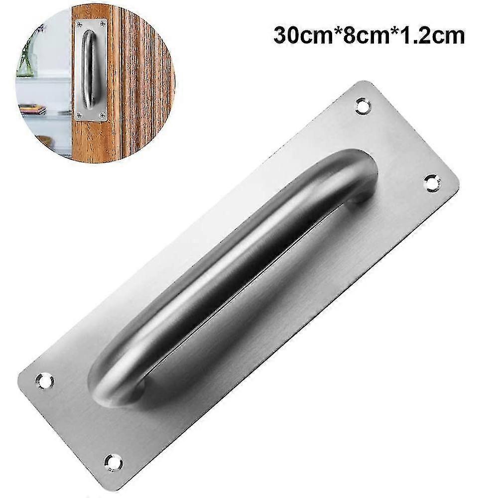 Door Handle With Plate Heavy Duty Stainless Pull Push Door Handles