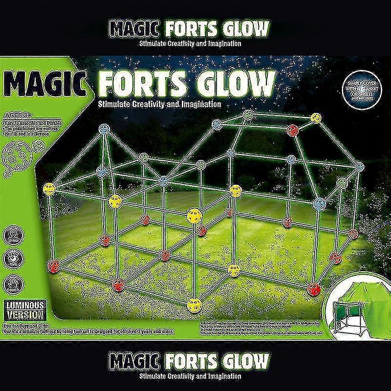 建立自己的 den DIY 套件玩建筑堡垒帐篷制作儿童玩具礼物 - 与帐篷布