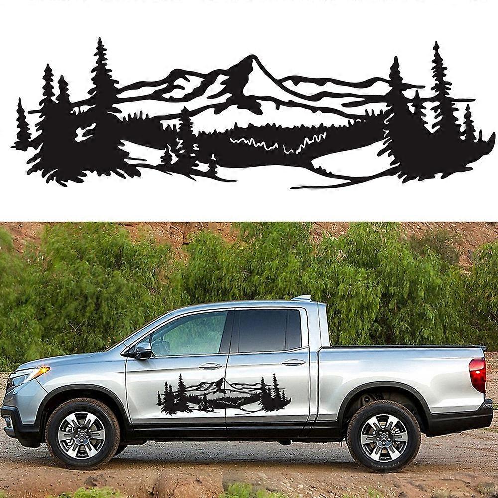 2 PCS/Set D-957 Mountains Pattern Car Sticker D-957