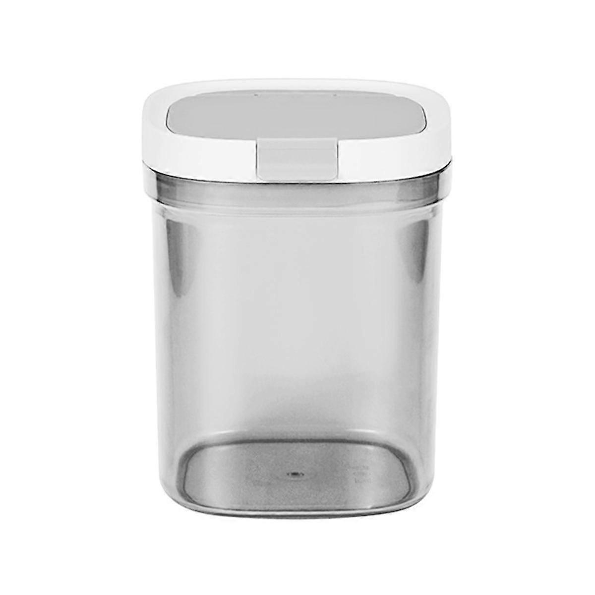 Lufttät förvaringsbehållare för kaffe, 1300 ml plastköksbehållare med lock för kaffebönor, mjöl, socker, flingor