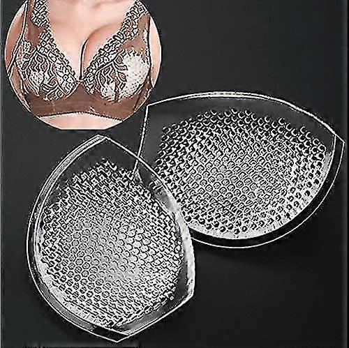 Oddychające silikonowe wstawki do biustonosza | Półprzylepny | Breast Enhancer Wkładki żelowe do piersi | Sportowe podkładki pod biustonosz Push Up Booster | Wyściółka kostiumu kąpielowego. (półkole)