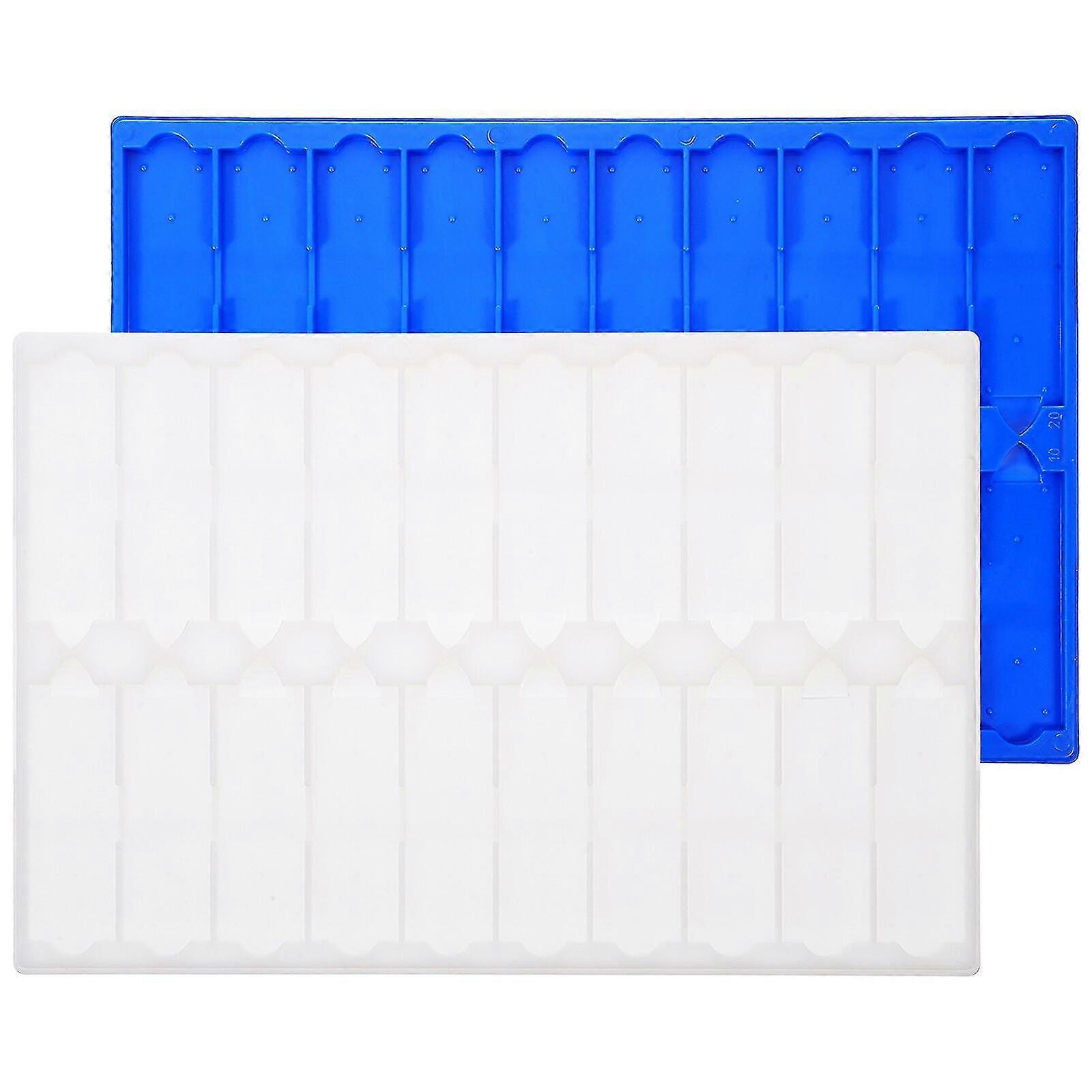 2 Pcs Plastic Microscope Slides Holder Microscope Slides Drying Rack Microscope Slides Storage Stand