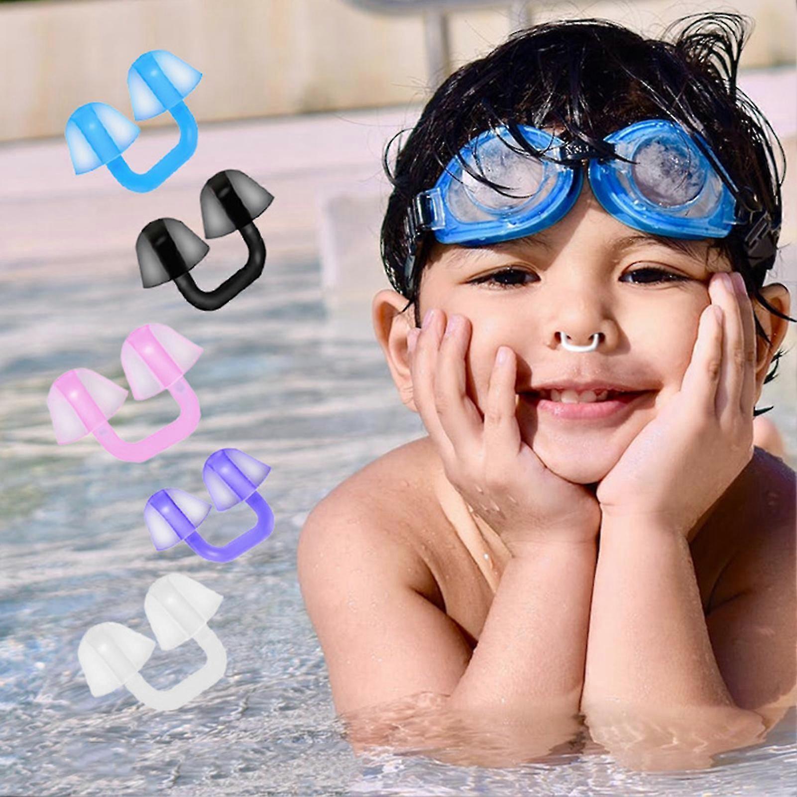 Swimming Nose Plugs Comfortable Silicone Nose Protector Reusable Waterproof Swim Nose Clip Professional Swimming