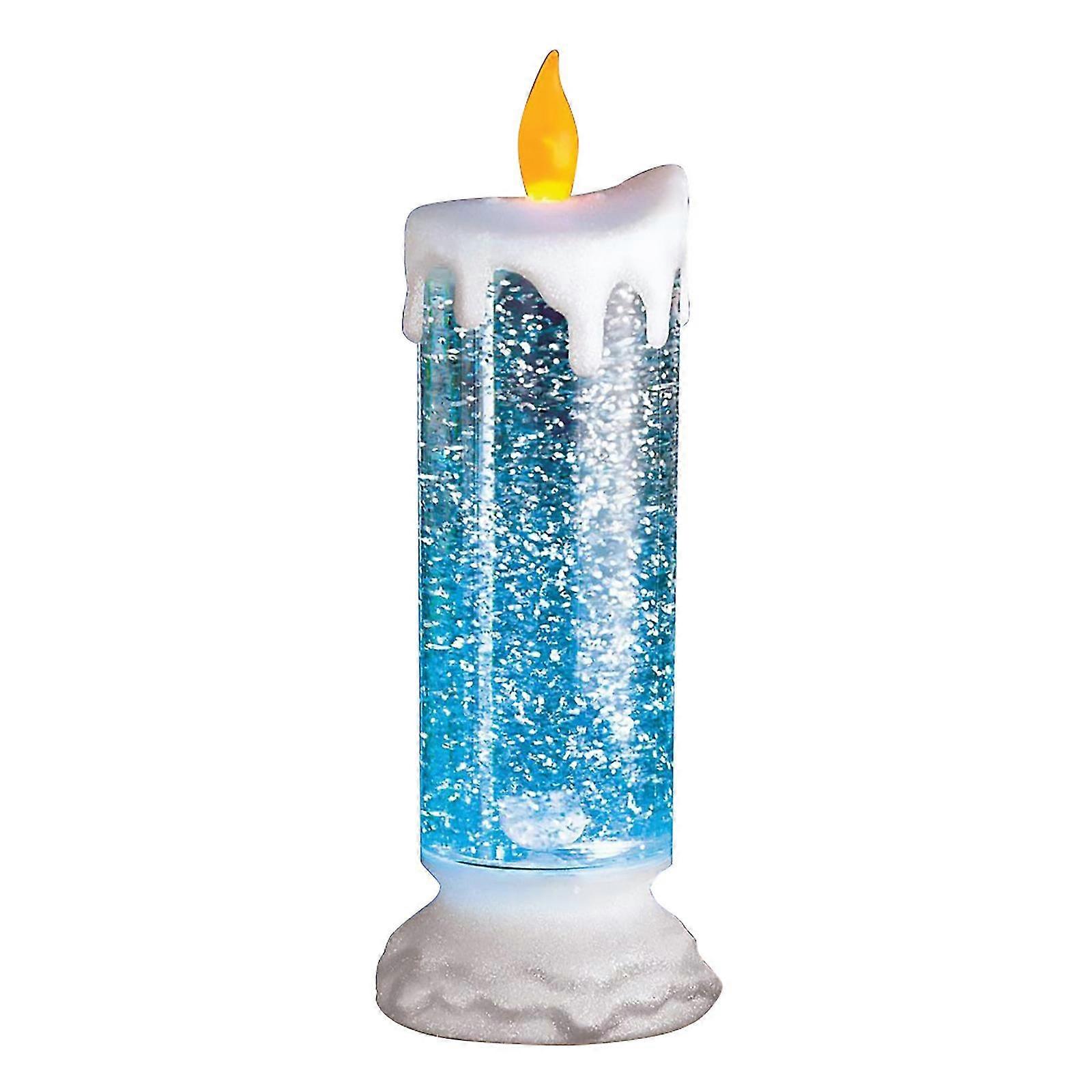 Rechargeable Colour Electronic Led Waterproof Candle With Glitter Colour Changing Led