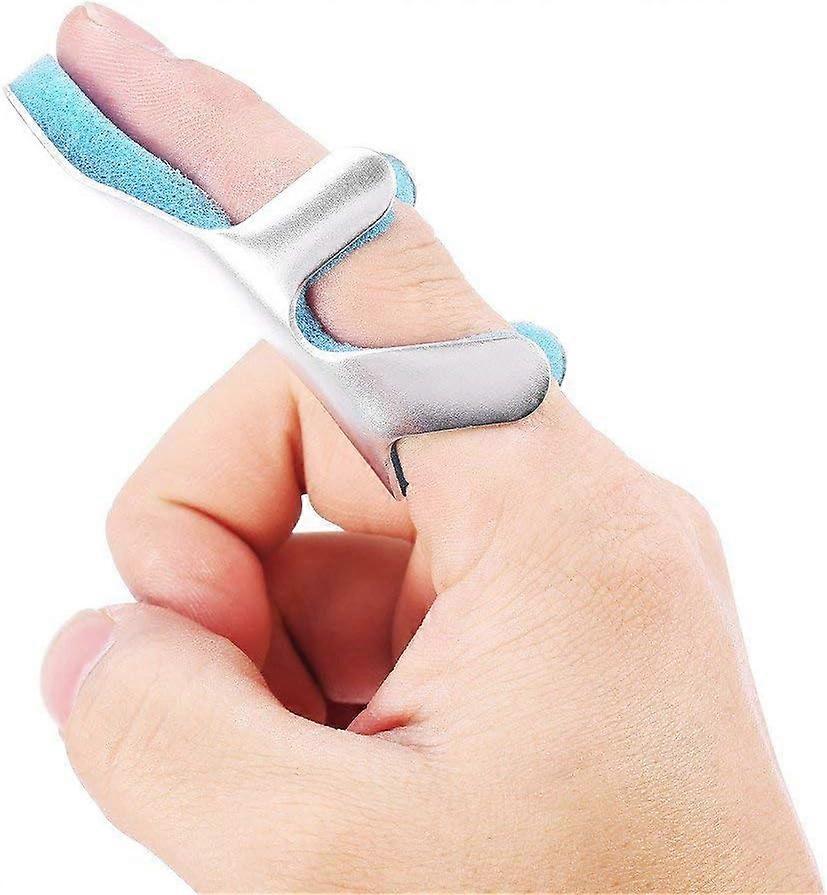 Frog Type Finger Splint Adjustable Fixing Belt with Aluminum Bracket for Tendon Release and Pain Relief