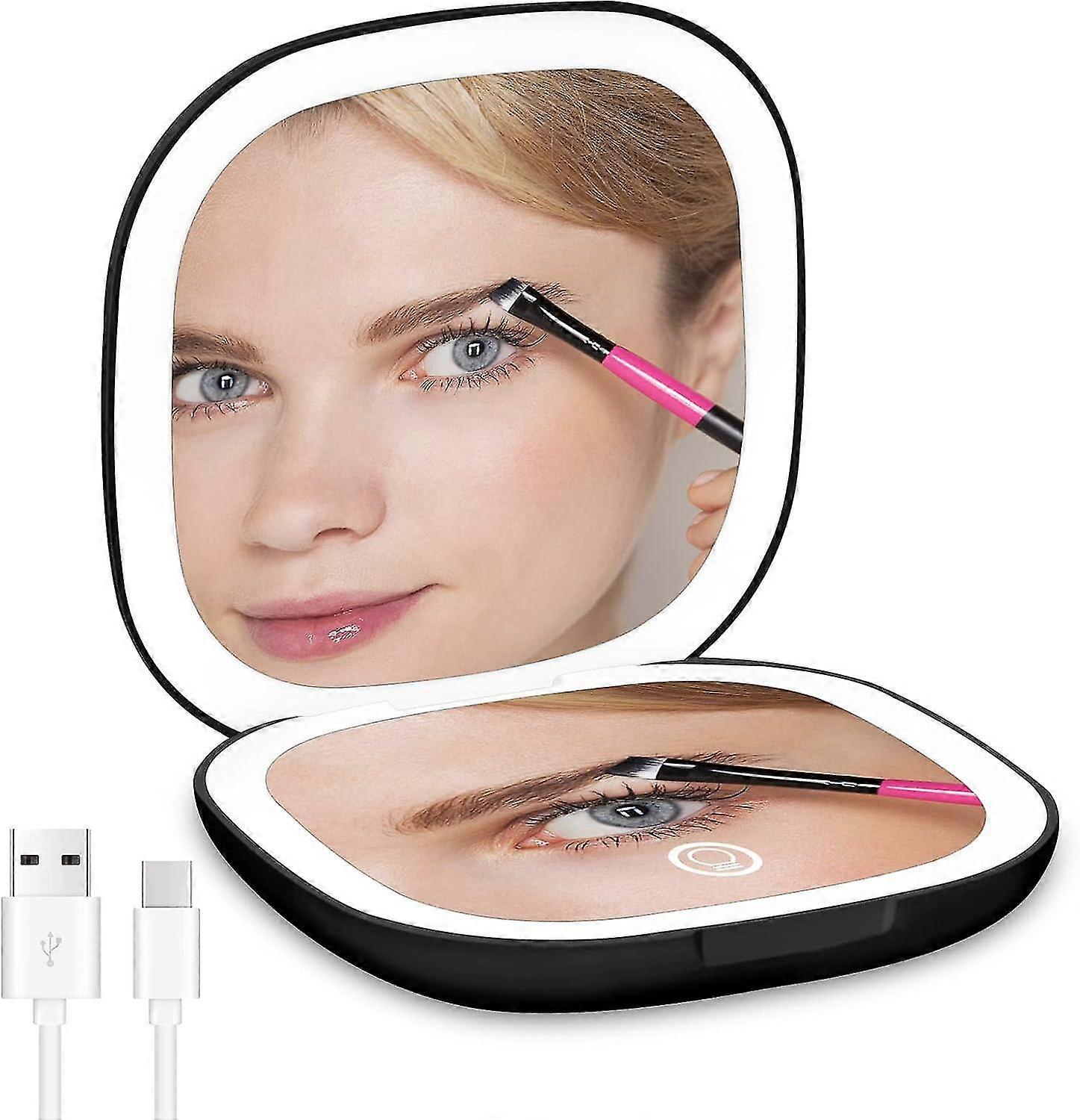 Taskumeikkipeili 1x / 5x suurennuksella, ladattava