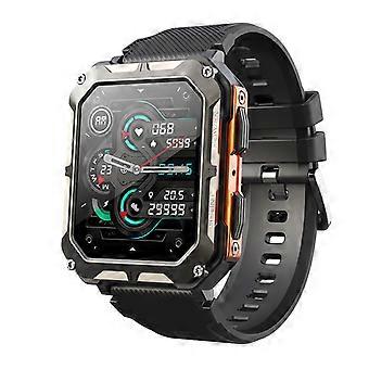 1.83-inch smart watch heart rate Bluetooth call information push smart bracelet long battery life sports watch orange
