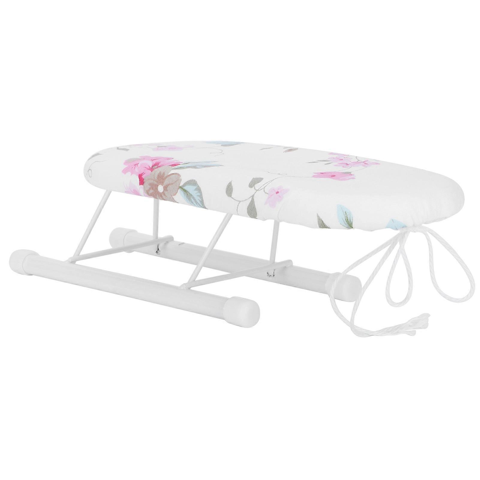 Mini Ironing Board Foldable Sleeve Cuffs Collars Ironing Table compatible Home Travel UseFlora Bloom