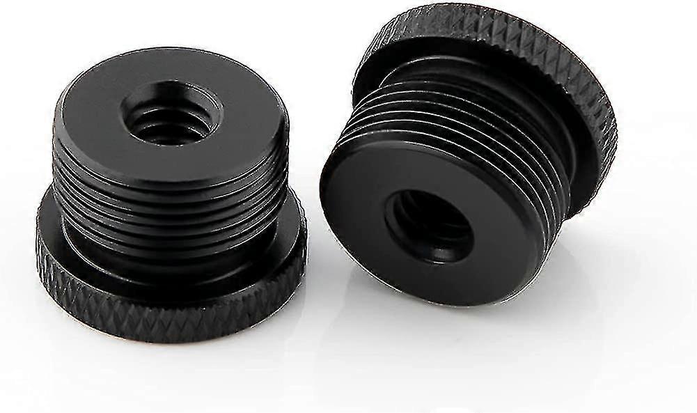 2pcs Mic Stand Adapter 1/4 hembra a 5/8 macho Tornillo Rosca Adaptador Trípode Tornillo