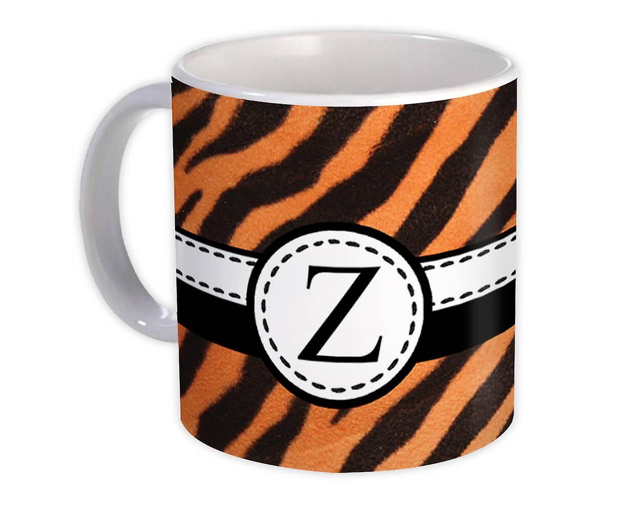 Gift Mug: Monogram Letter Z Tiger