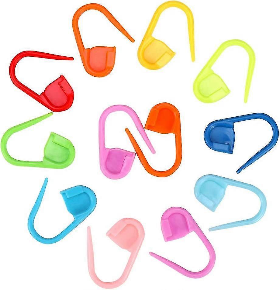 Crochet Stitch Marker Knitting Crochet Locking Stitch Markers Clips(2 Set, Multicolor)