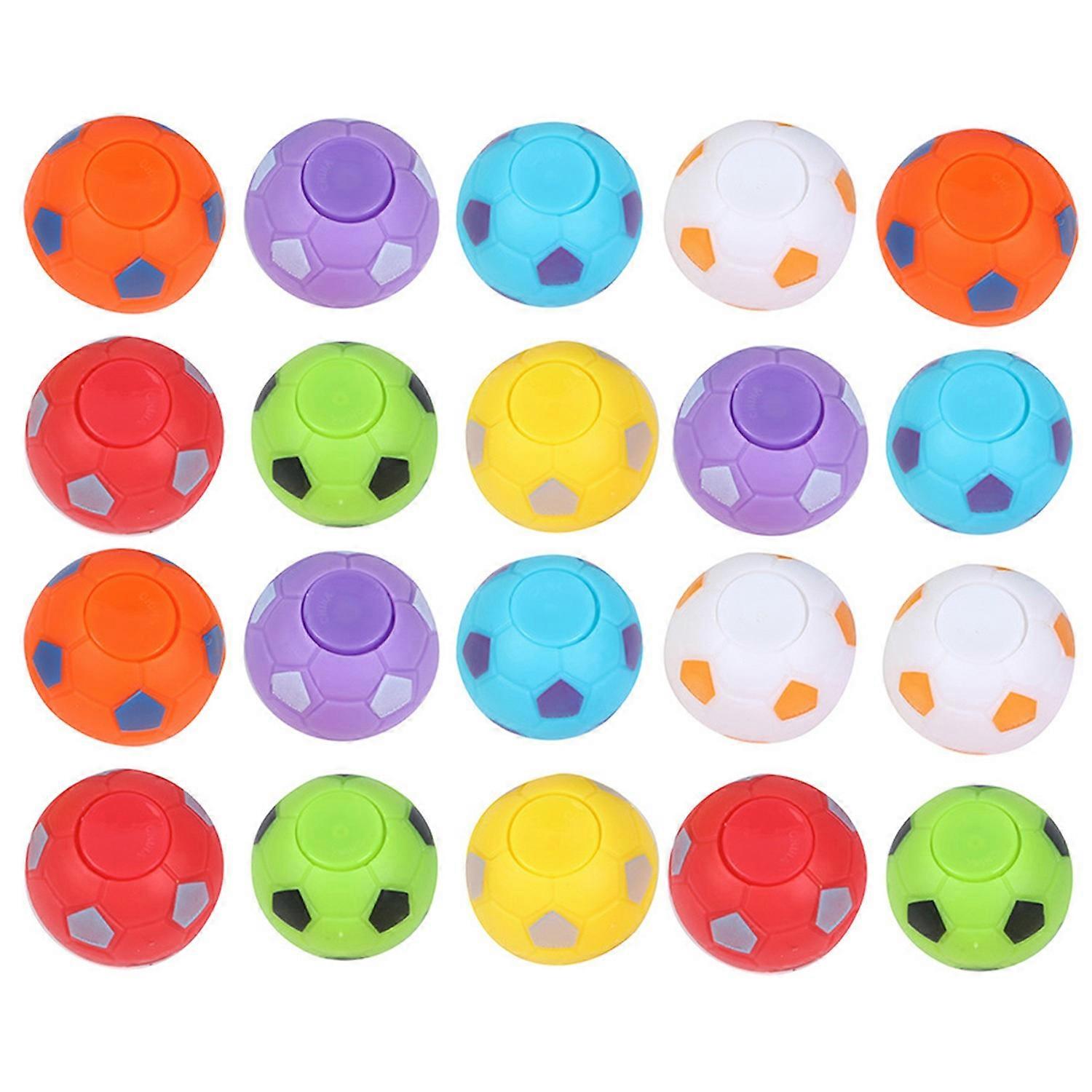 20Pcs Fidget Spinner Toy Pocket-sized Colorful Rotatable 3D Gyro Fun Props Stress Relief Sensory Toy